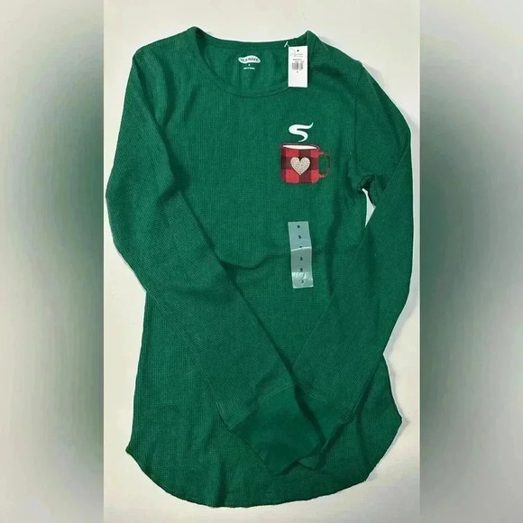 NWT Womens Waffle Pajama Top - Size S - Picture 1 of 1